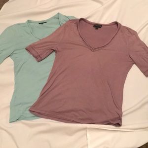 ATHLETA V-neck t-shirts (sold as pair)